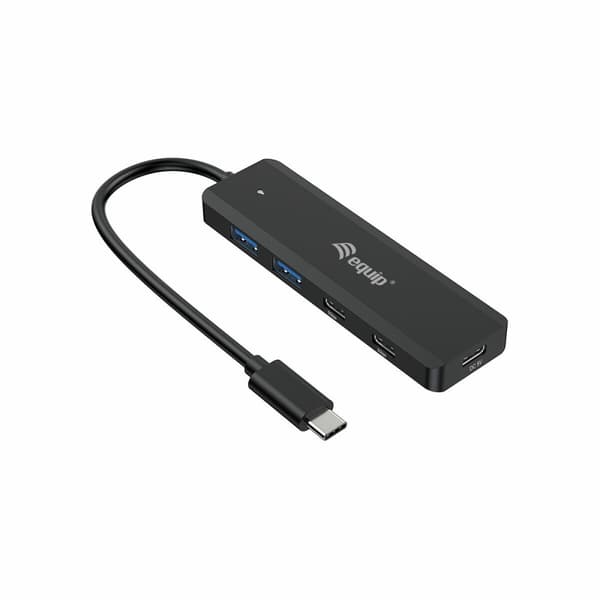USB-keskitin Equip 12896407101 Musta