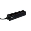 Miniatyrbillede 4 af 8: 4-stiks bundkort uden tænd/sluk-knap Equip 333281 Sort 1,1 m