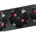 Miniatyrbillede 2 af 8: 4-stiks bundkort uden tænd/sluk-knap Equip 333281 Sort 1,1 m