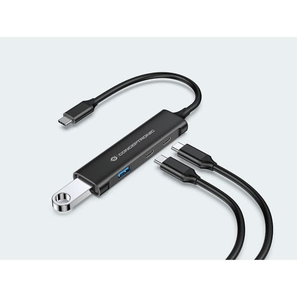 USB-keskitin Conceptronic 110517707101 Musta 15 cm (1 osaa)