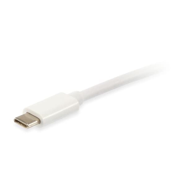 USB-C til USB-C-kabel Equip 128351 1 m Hvid