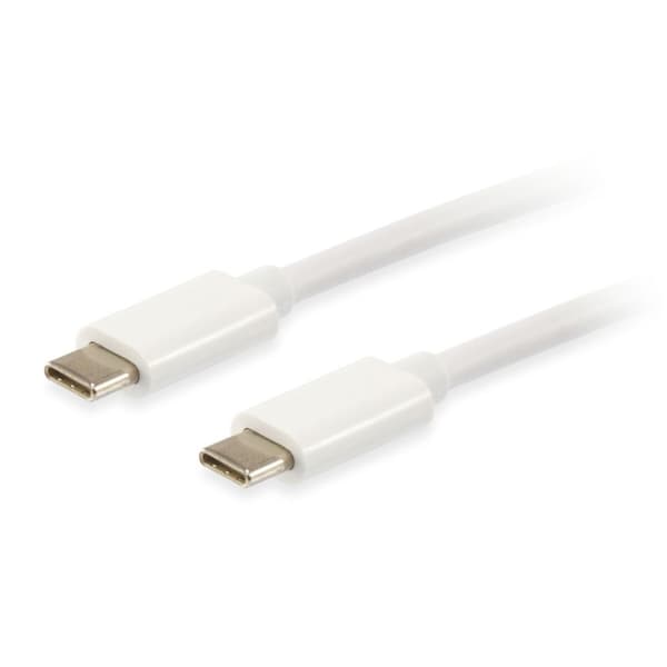 USB-C til USB-C-kabel Equip 128351 1 m Hvid