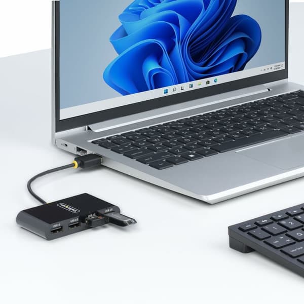 USB-kabel Startech ST4200MINI2-USB-HUB Sort