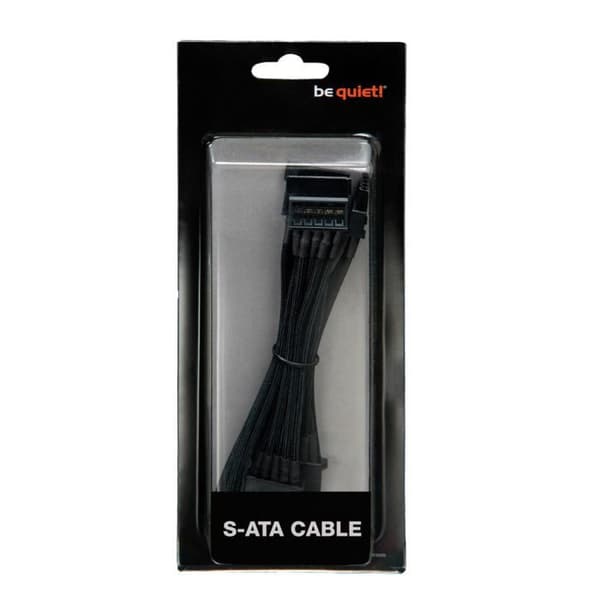 SATA-strömkabel - BE QUIET - CS-6720 - Flätad - Längd 700 mm - 2xSATA-kontakter