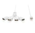 Miniatyrbild 3 av 3: Digitus, USB 2.0-kabelnav, 4-portars 4x USB A/F, 1x USB A-hane, DC2,5 mm (PSU ej inkl.), DA-70216