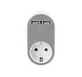 Miniatyrbillede 4 af 11: Digitus, Universal USB-stikoplader med 2 x USB-A-stik og integreret stik, DA-70617