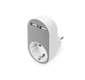 Miniatyrbillede 1 af 11: Digitus, Universal USB-stikoplader med 2 x USB-A-stik og integreret stik, DA-70617