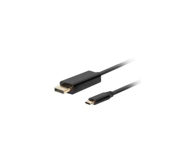 Lanberg, USB-C till DisplayPort-kabel, CA-CMDP-10CU-0010-BK