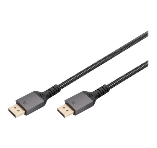 Digitus, DP till DP, DisplayPort-anslutningskabel 1.4, DB-340201-010-S
