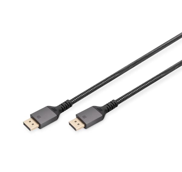 Digitus, DP till DP, DisplayPort-anslutningskabel 1.4, DB-340201-010-S