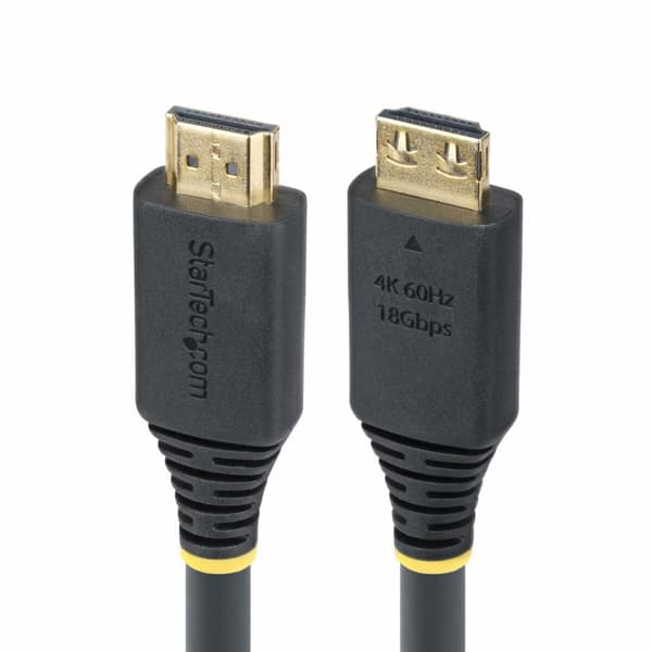 Laptopladdare Startech HDMI2-CABLE-GRIP-20F Svart