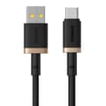Miniatyrbild 2 av 7: USB A till USB-C Kabel Baseus P10377802U01-02 Svart Guld 2 m
