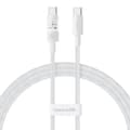 Miniatyrbild 1 av 7: USB-C till USB-C Kabel Baseus P10373000211-00 Vit 1 m