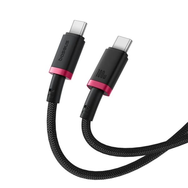 USB-C till USB-C Kabel Baseus P10377803U01-03 Svart Röd 2 m