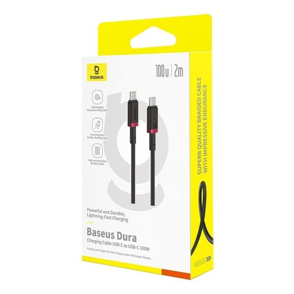 USB-C till USB-C Kabel Baseus P10377803U01-03 Svart Röd 2 m