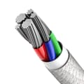 Miniatyrbild 6 av 11: Kabel USB-C till Lightning Baseus CATLGD-02 Vit 1 m
