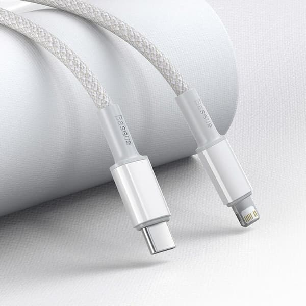 Kabel USB-C till Lightning Baseus CATLGD-02 Vit 1 m