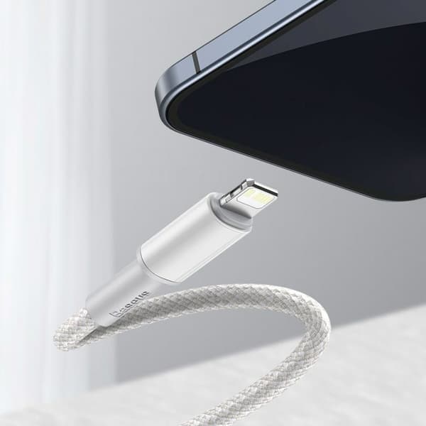 Kabel USB-C till Lightning Baseus CATLGD-02 Vit 1 m