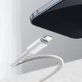 Miniatyrbild 9 av 11: Kabel USB-C till Lightning Baseus CATLGD-02 Vit 1 m