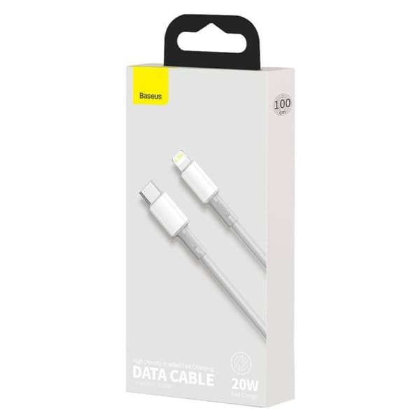 Kabel USB-C till Lightning Baseus CATLGD-02 Vit 1 m