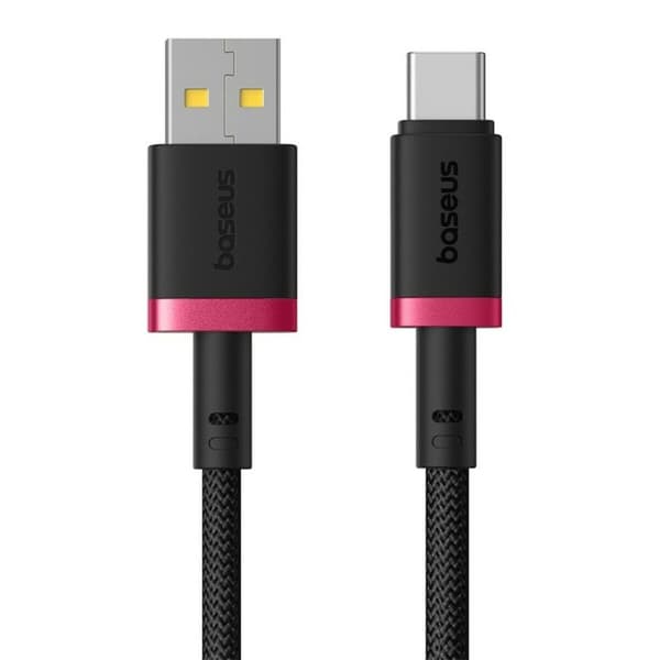 USB A till USB-C Kabel Baseus P10377802U01-03 Svart Röd 2 m