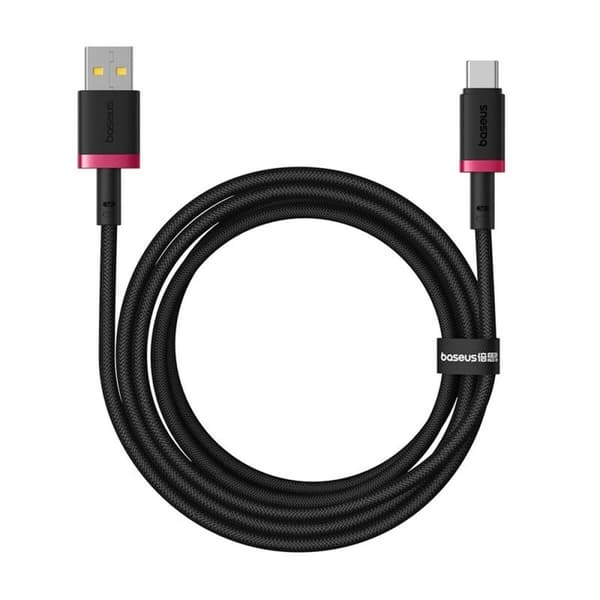 USB A till USB-C Kabel Baseus P10377802U01-03 Svart Röd 2 m