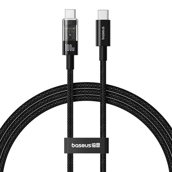 USB-C till USB-C Kabel Baseus P10373000111-00 Svart 1 m