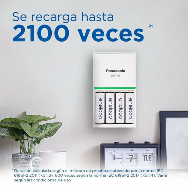 Laddningsbara Batterier Panasonic BK-3MCDE/2CP