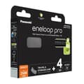 Miniatyrbillede 1 af 6: Genopladelige batterier Panasonic BK-3HCDE/4CP+CASE