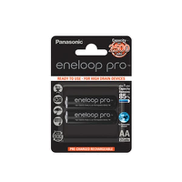 Ladattavat paristot Panasonic BK-3HCDE/2CP 2500 mAh 1,2 V