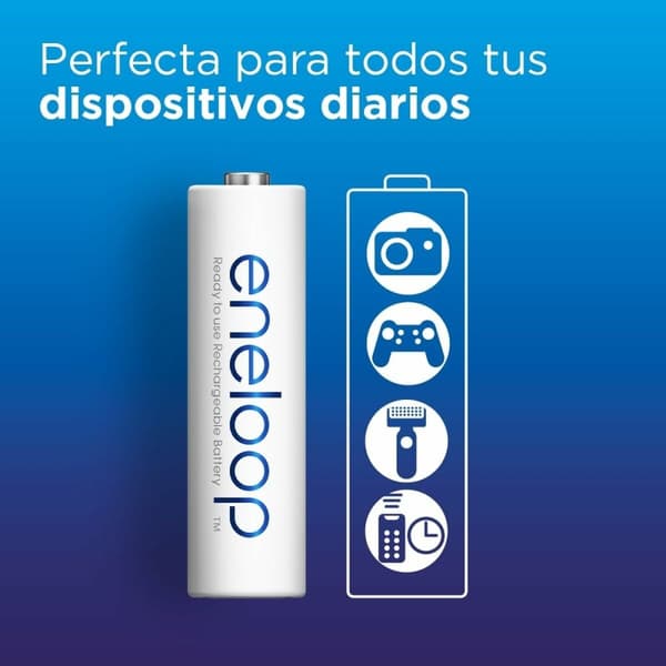 Laddningsbara Batterier Panasonic BK-3MCDE+4MCDE/8CP
