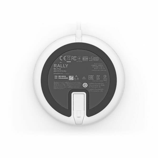 Mikrofon Logitech Rally Mic Pod Vit Svart
