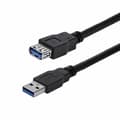 Miniatyrbild 1 av 3: USB-kabel Startech USB3SEXT1MBK         USB A Svart