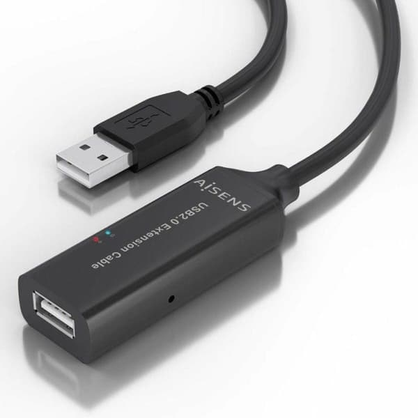 USB-kabel Aisens A101-0915 Svart 10 m
