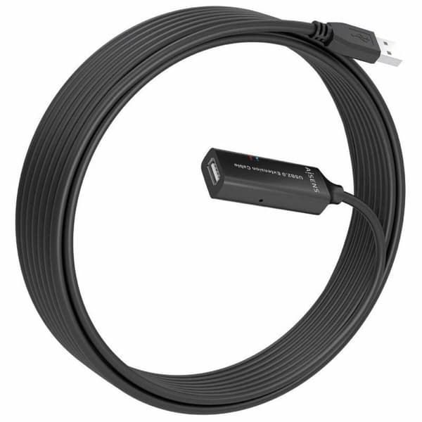 USB-kabel Aisens A101-0915 Svart 10 m
