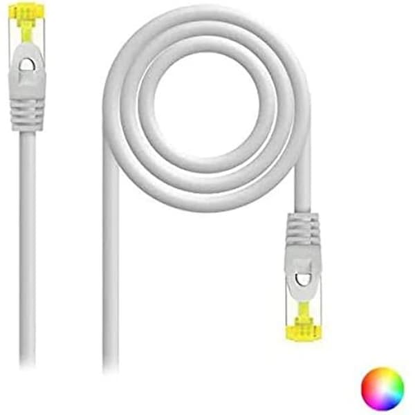 RJ45 LSZH Cat.6A SFTP Ethernet nätverkskabel - NANO KABEL - 1901-10-20 - 100 % koppar - allogenfri - vit