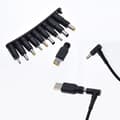 Miniatyrbild 4 av 5: NÖRDIC USB‑C till DC‑strömkabel med 10st adaptrar 1.8m