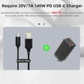 Miniatyrbild 8 av 8: NÖRDIC USB-C till Lenovo Yellow Square kabel 135W 2m