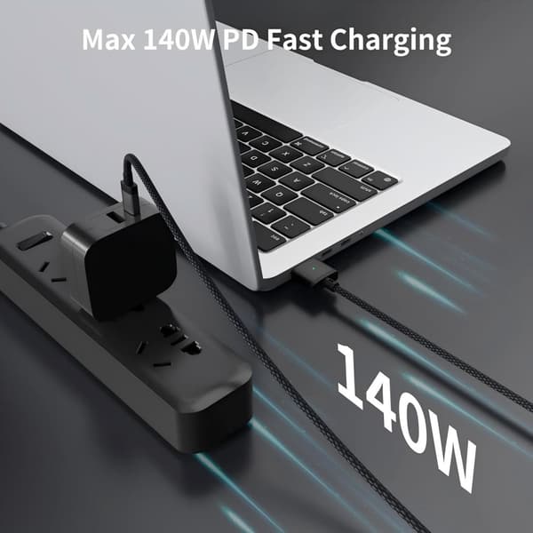 NÖRDIC USB-C til Mag Safe 3 ladekabel 1,8m