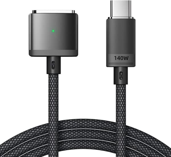 NÖRDIC USB-C til Mag Safe 3 ladekabel 1,8m