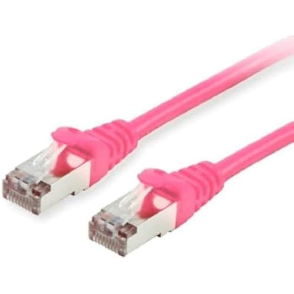 Câble patch Cat.6 S/FTP - EQUIP - 40 m - Rosa - Avskärmning minskar interferenser - RoHS-kompatibel