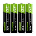 Miniatyrbild 2 av 3: Laddningsbara Batterier Green Cell GR04 800 mAh 1,2 V AAA