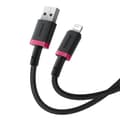 Miniatyrbild 4 av 6: Kabel USB till Lightning Baseus P10377801U01-03 Svart Röd 2 m