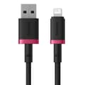 Miniatyrbild 2 av 6: Kabel USB till Lightning Baseus P10377801U01-03 Svart Röd 2 m