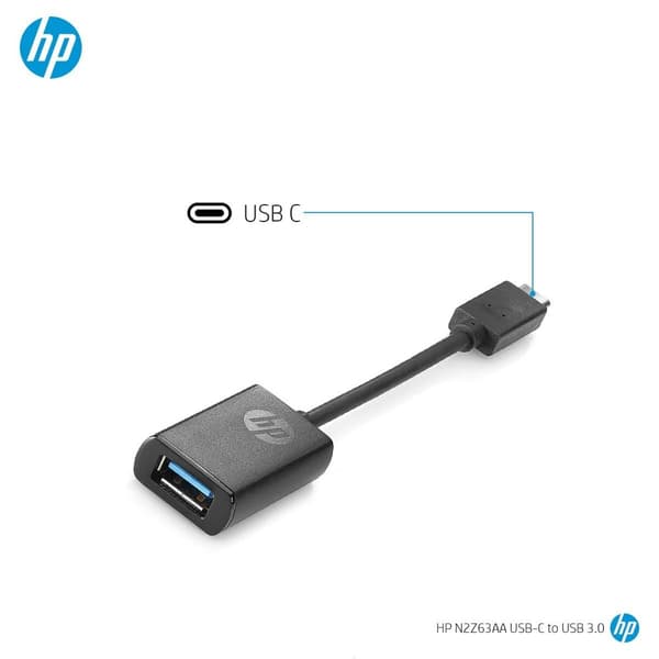 Adapter USB HP N2Z63AA 10 cm Svart