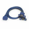 Miniatyrbillede 3 af 3: USB-kabel Startech USB3SPNLAFHD         IDC USB A Blå