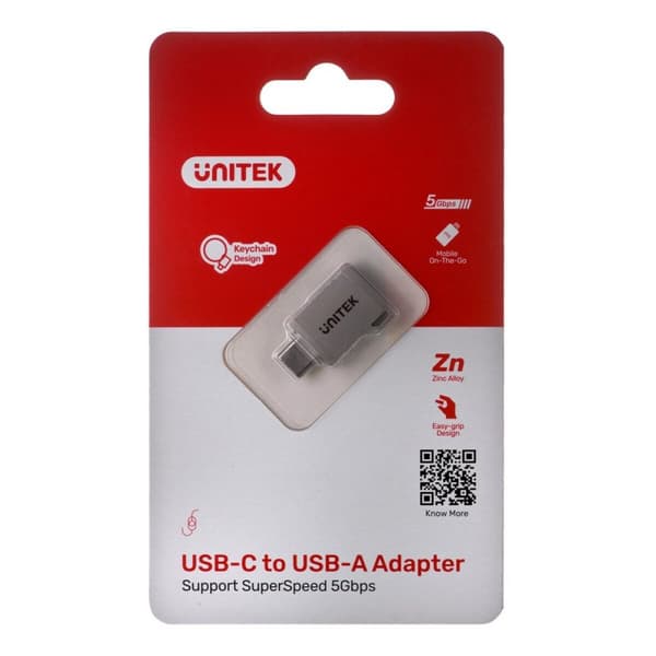 USB-C til USB-adapter Unitek A1025GNI