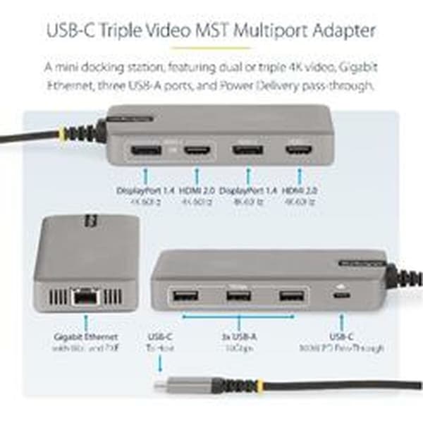 USB-adapter Startech 117B-USBC-MULTIPORT