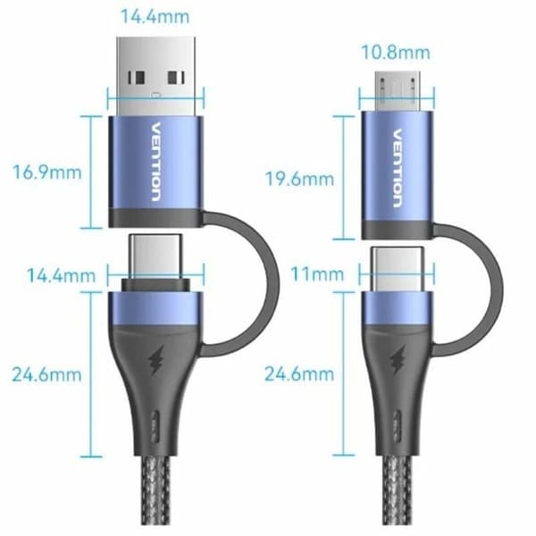 USB-C-kabel Vention CTLLF 1 m
