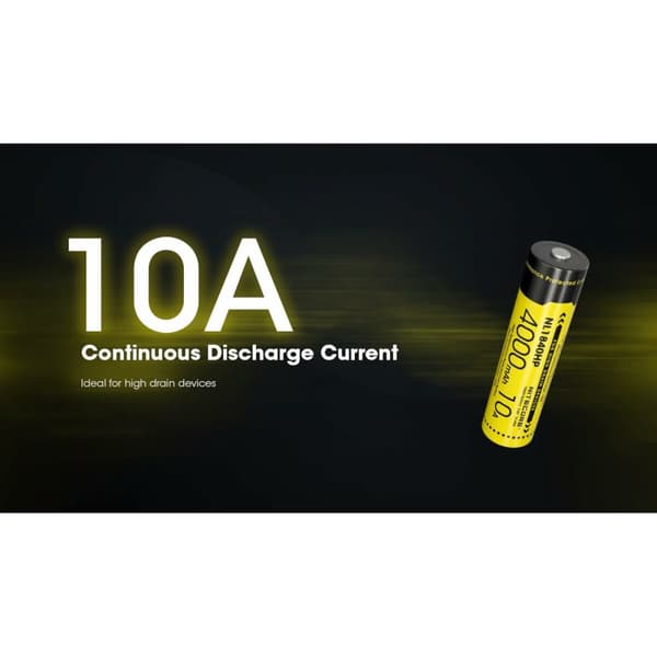 Genopladelige batterier Nitecore NT-NL1840HP 4000 mAh 3,6 V 18650